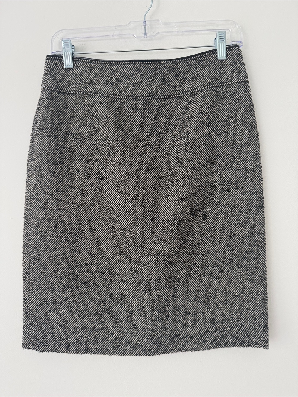 Banana Republic Black & White Tweed Pencil Skirt